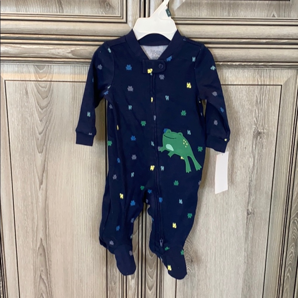 Frog Onesie with 2 way zipper- 3M
